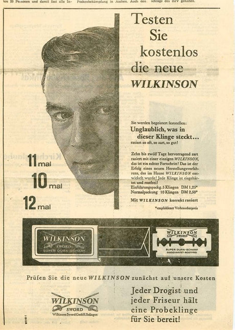 Wilkinson Sword old newspaper article