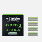 Hydro 3 Men’s Razor Blade Refills 4 pack