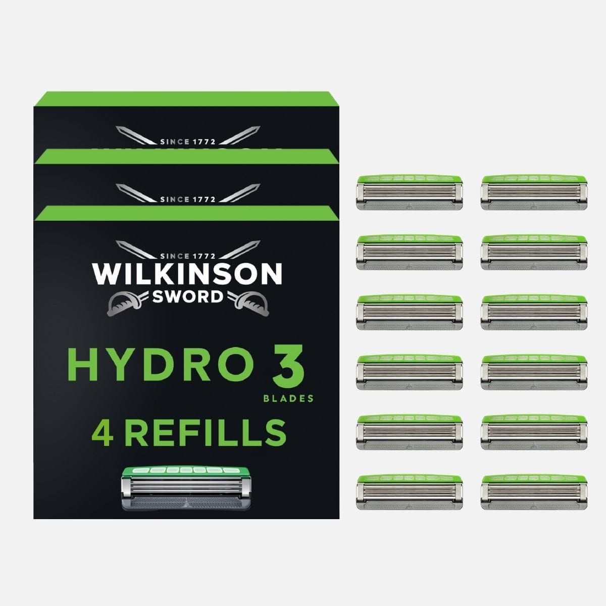 Hydro 3 Men’s Razor Blade Refills 4 pack