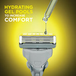 Hydro 5 Ultimate Razor with hydrating gel pools