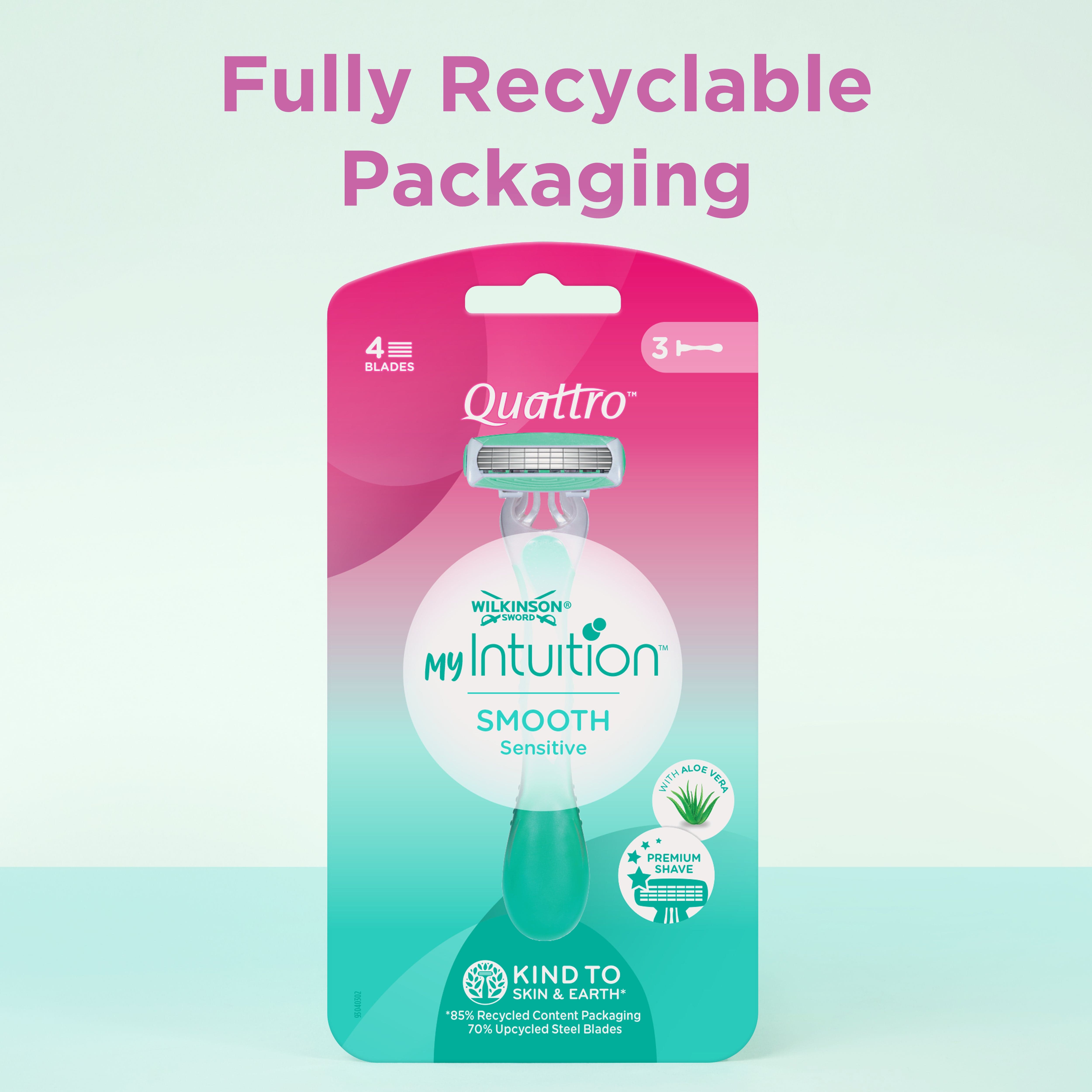Intuition Quattro Smooth Sensitive Disposable Razor