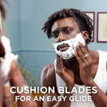 Man applying Wilkinson Sword's Sensitive Shave Foam
