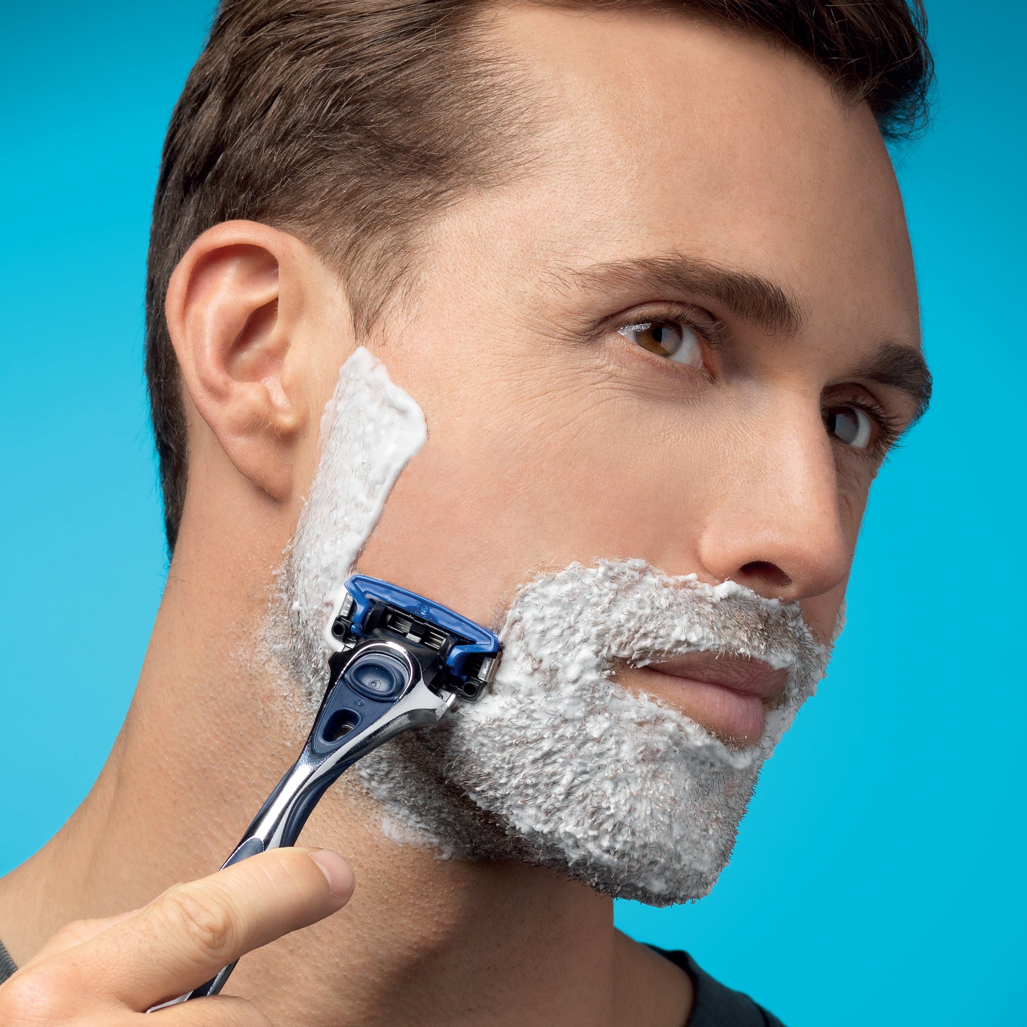 Man shaving with Wilkinson Sword Hydro 5 Men's Razor