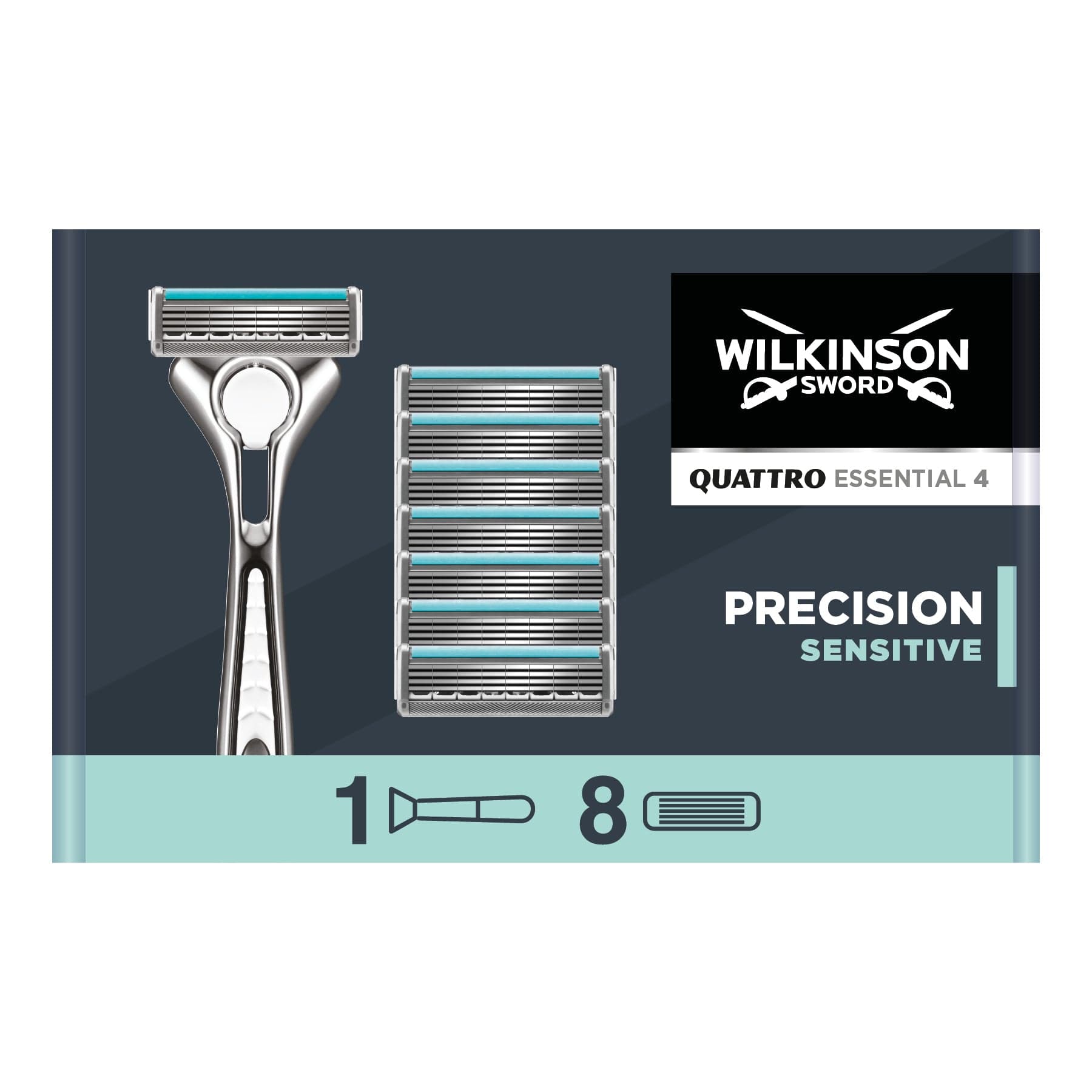 Wilkinson Sword Quattro Essential 4 Razor and Blades