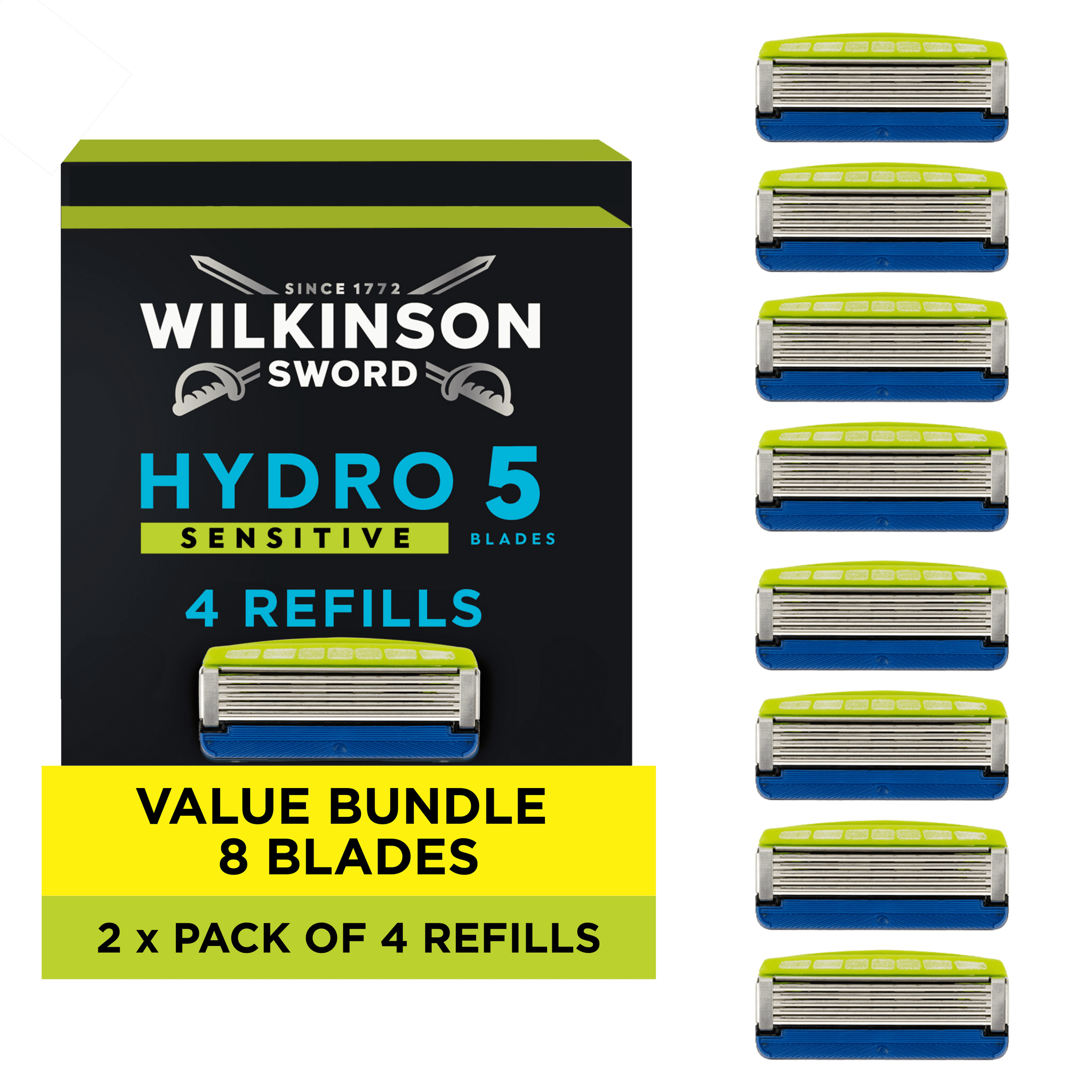 Hydro 5 Sensitive Men’s Razor Blade Refills 4 pack