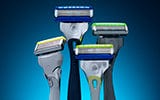 4 Wilkinson Sword razors in different colours