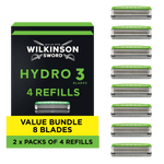 Hydro 3 Men’s Razor Blade Refills 4 pack