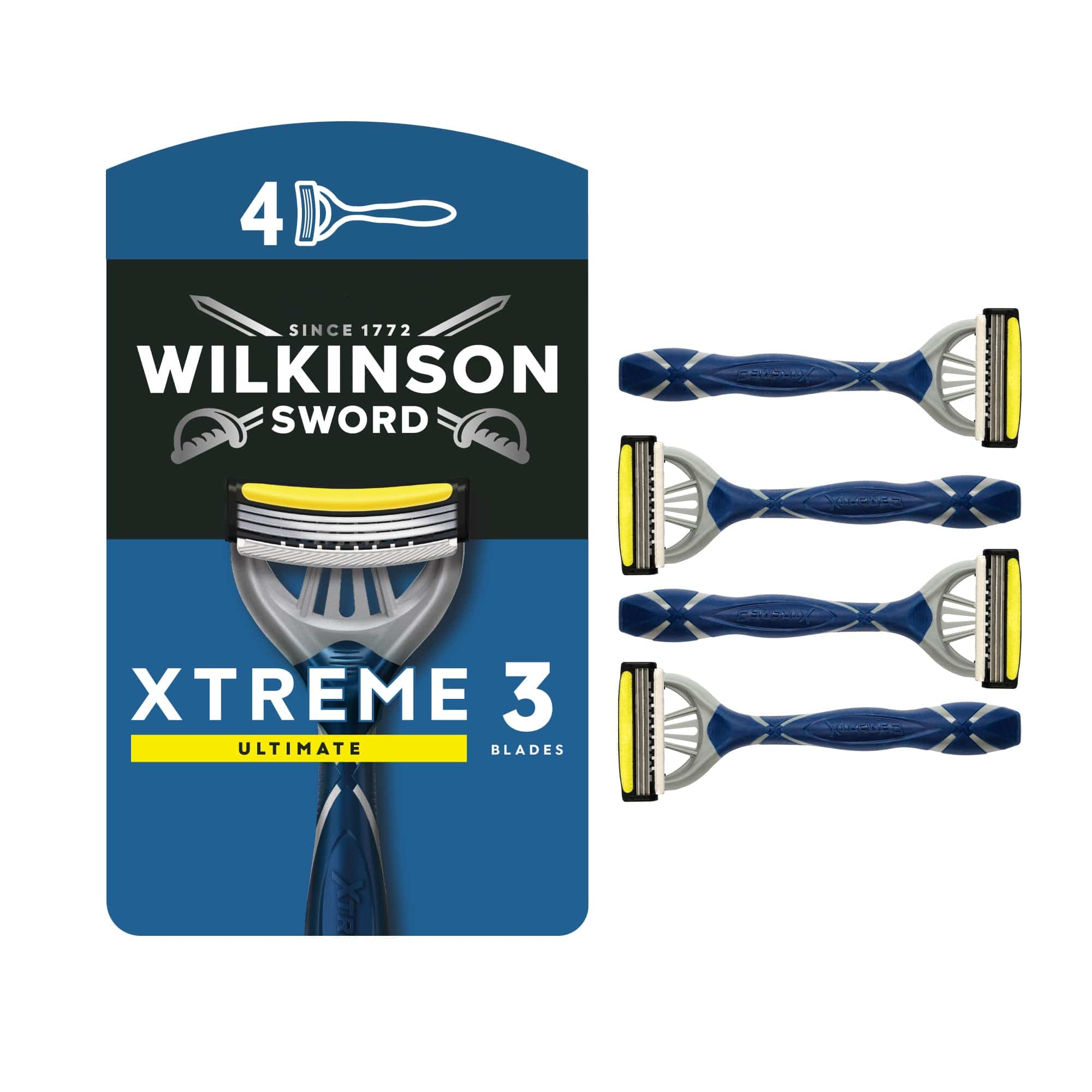 Xtreme 3 Ultimate Men's Disposable Razor 4 pack