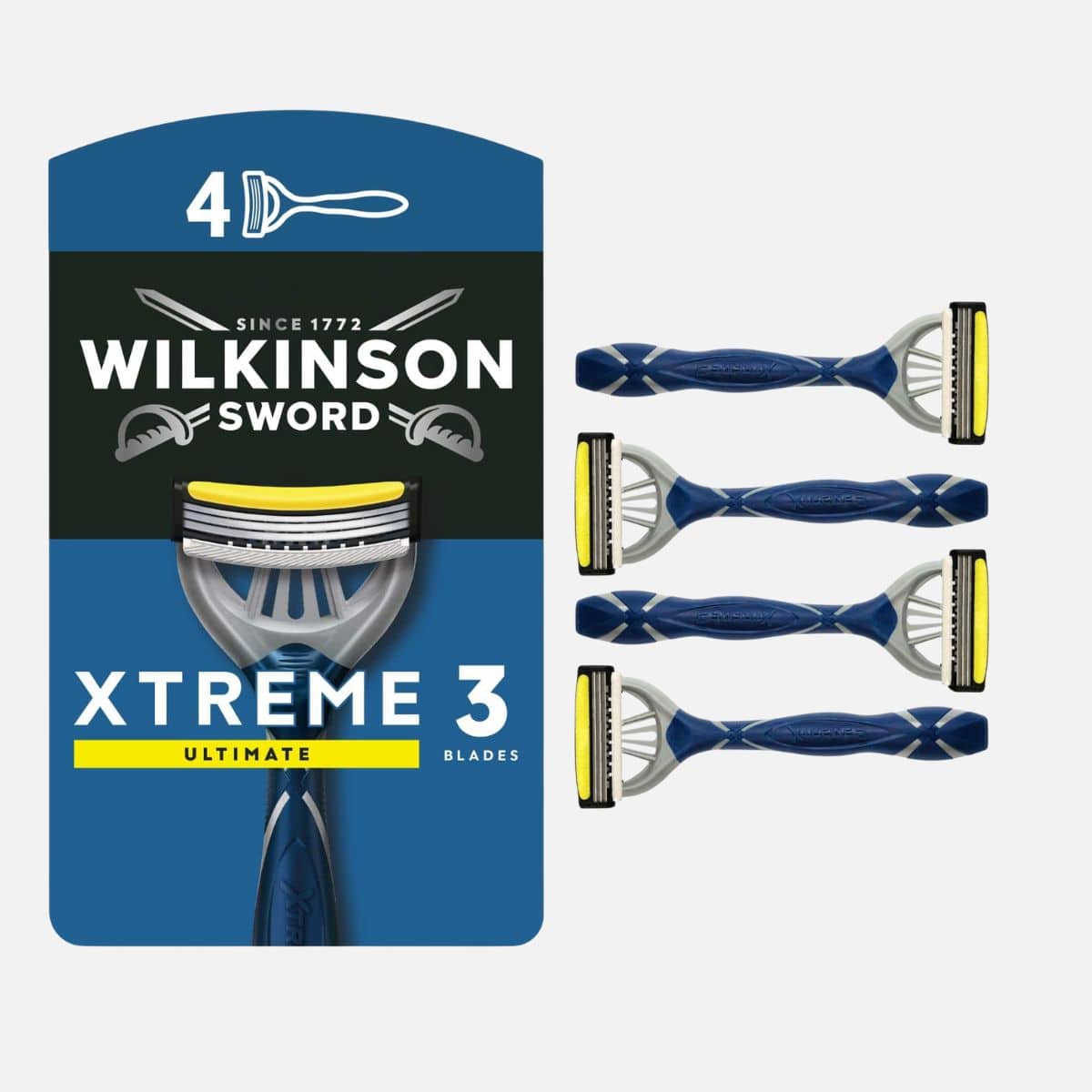 Xtreme 3 Ultimate Men's Disposable Razor 4 pack