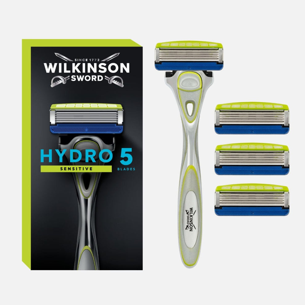 Wilkinson Sword Hydro5 Sensitive Razor for Men | Smooth & Gentle Shave