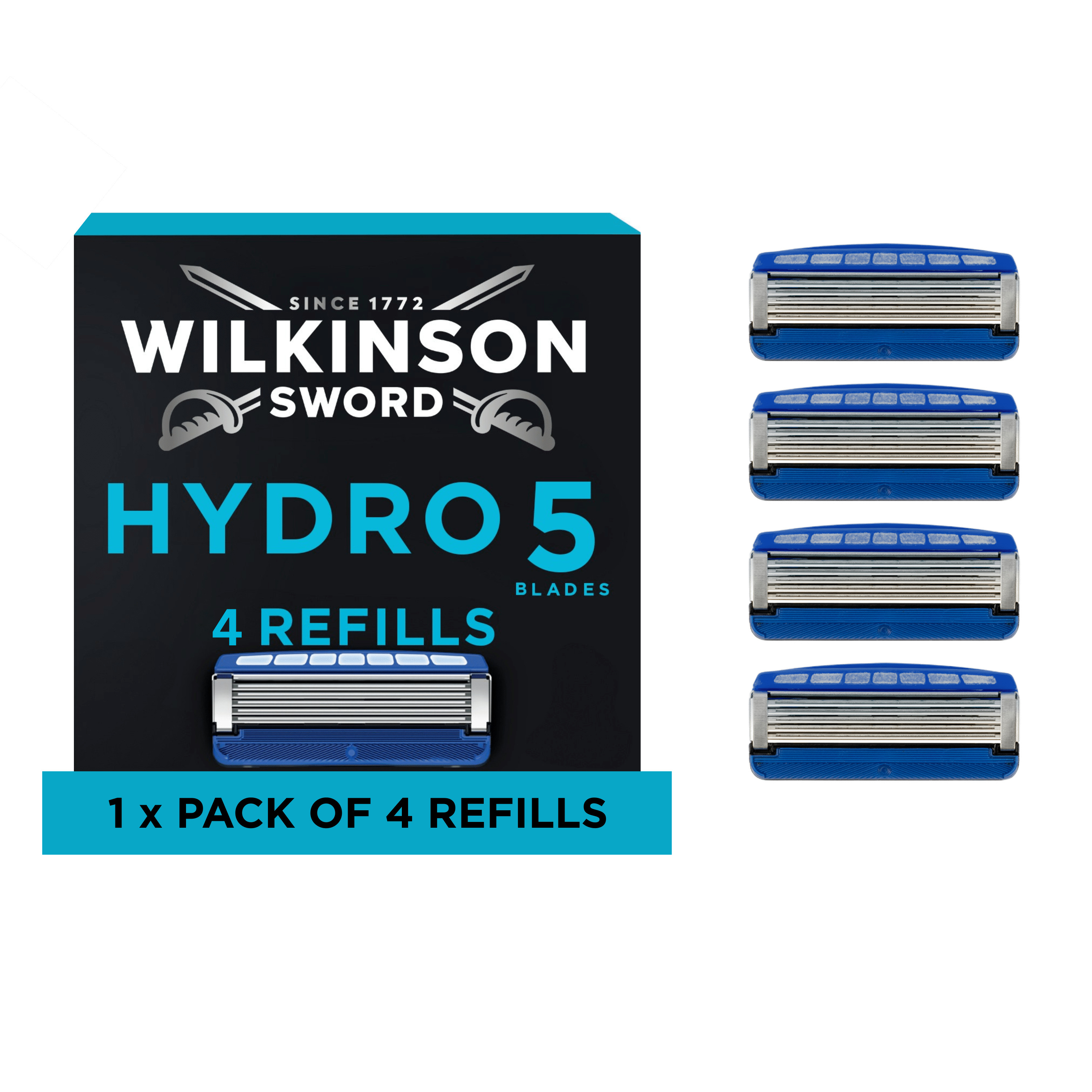Hydro 5 Men’s Razor Blade Refills 4 pack