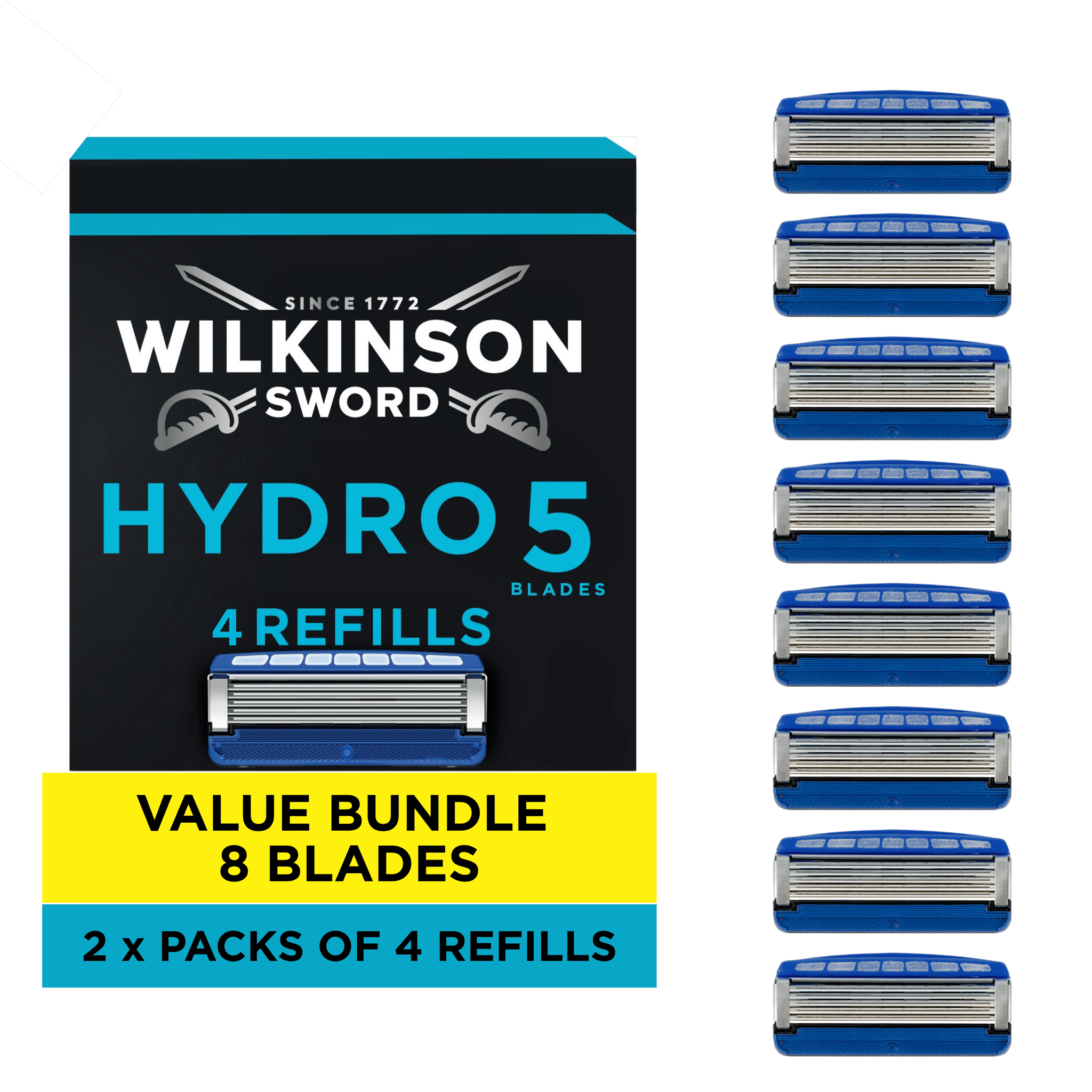Hydro 5 Men’s Razor Blade Refills 4 pack