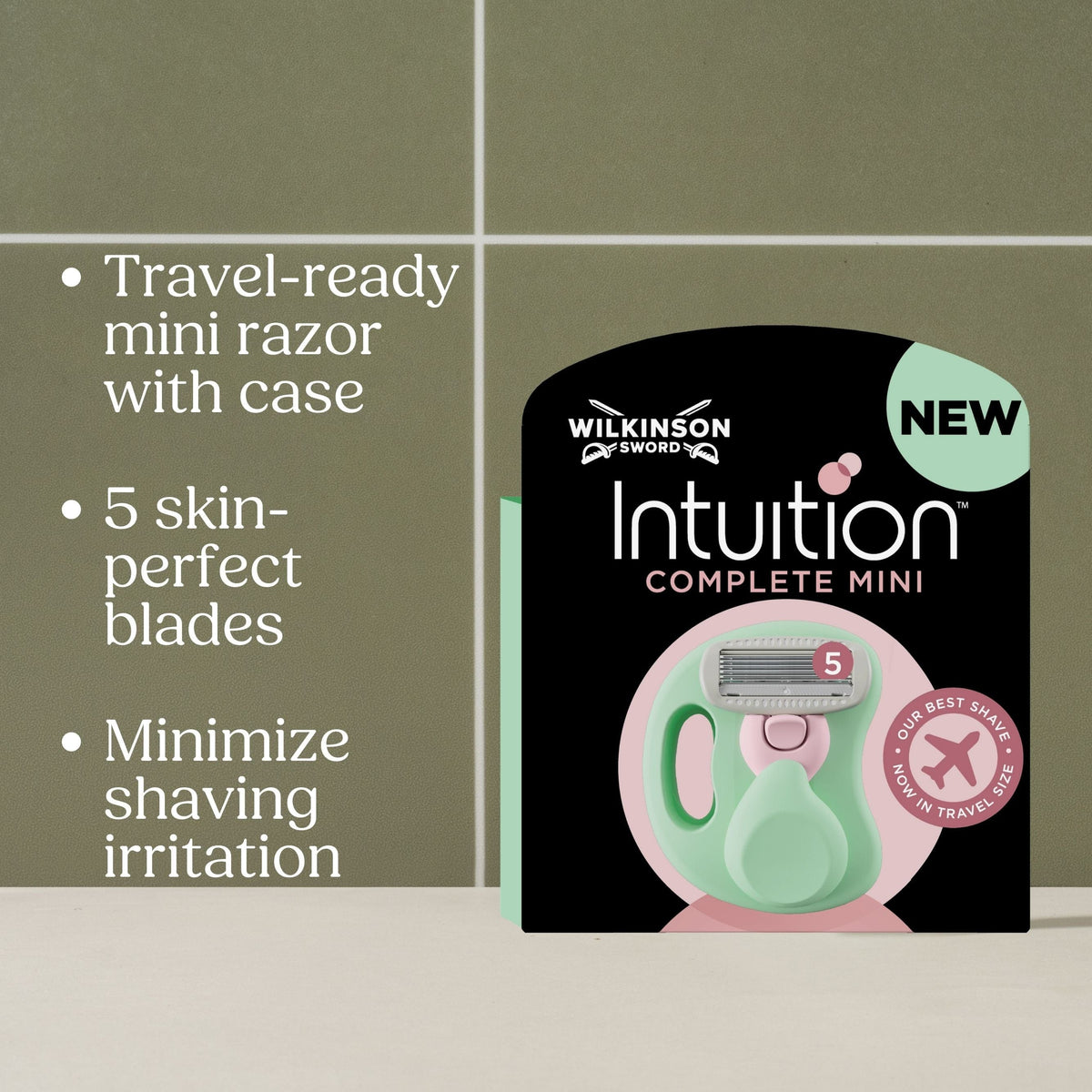Intuitionh Razor Intuition Complete Mini Razor + Travel case – Wilkinson Sword