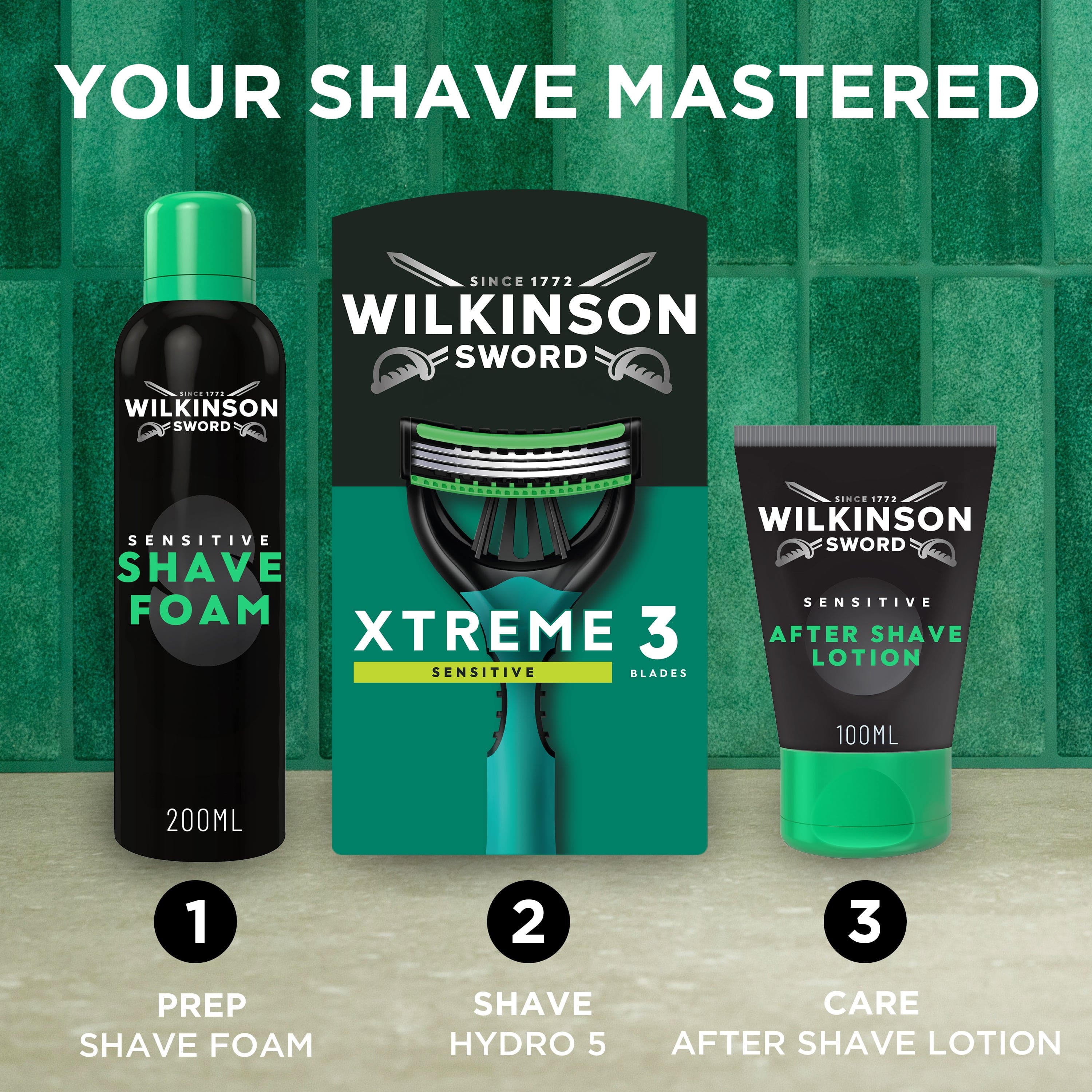 Xtreme 3 Sensitive Men's Disposable Razor 4 pack – Wilkinson Sword