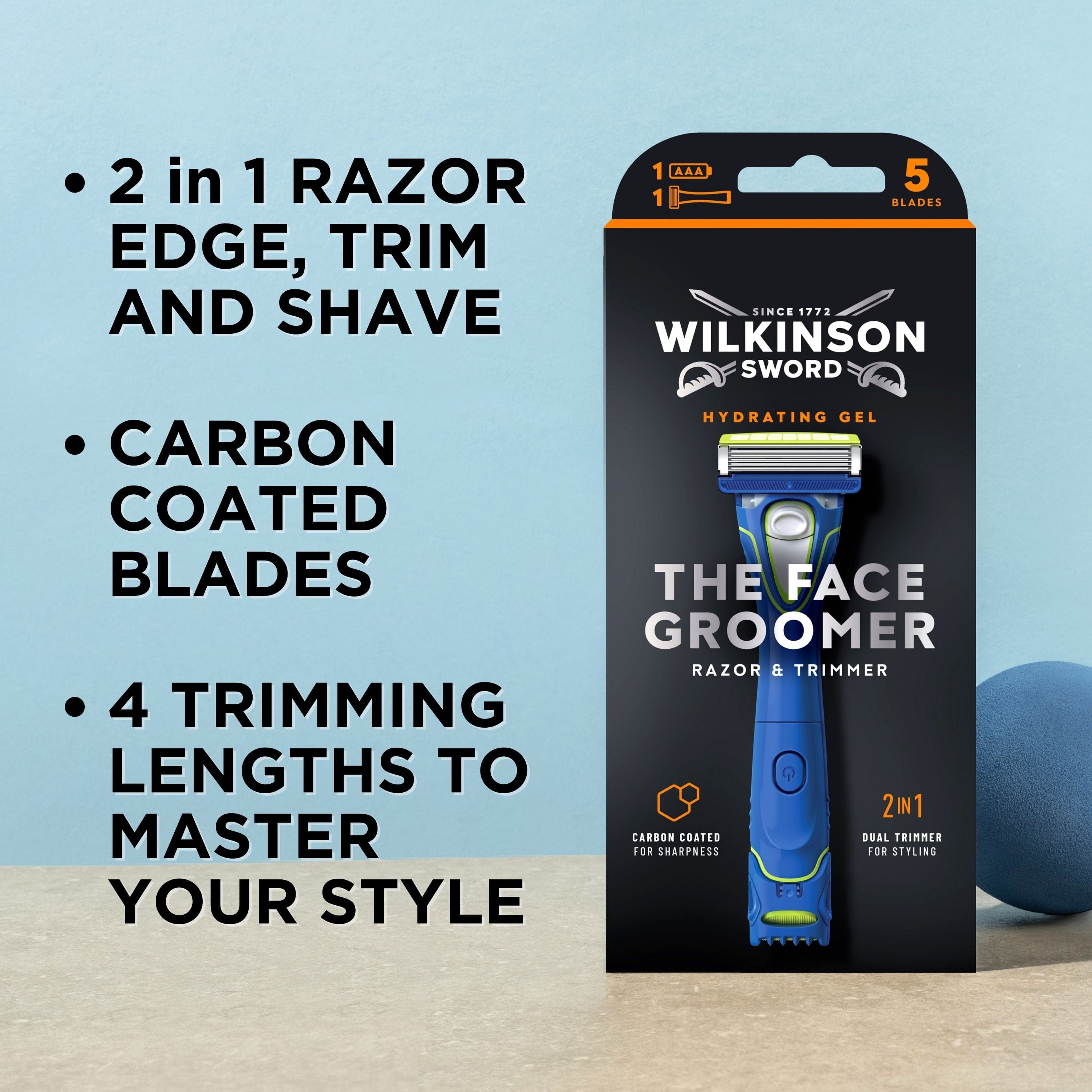 The Face Groomer – Trim, Edge & Shave | Wilkinson Sword