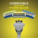 Hydro interchangeable razor blades