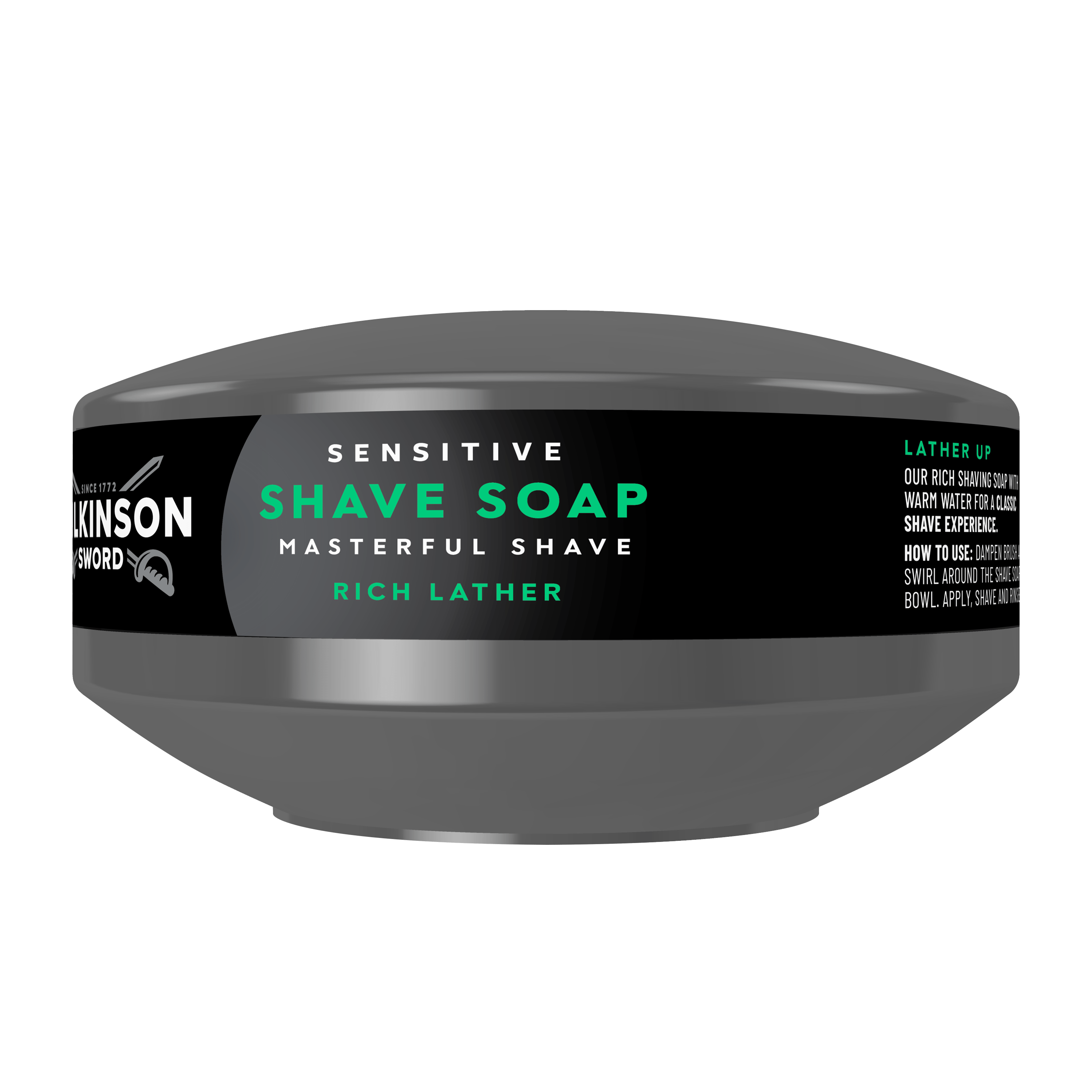 Sensitive shave soap from Wilkinson Sword's Masterful Shave range