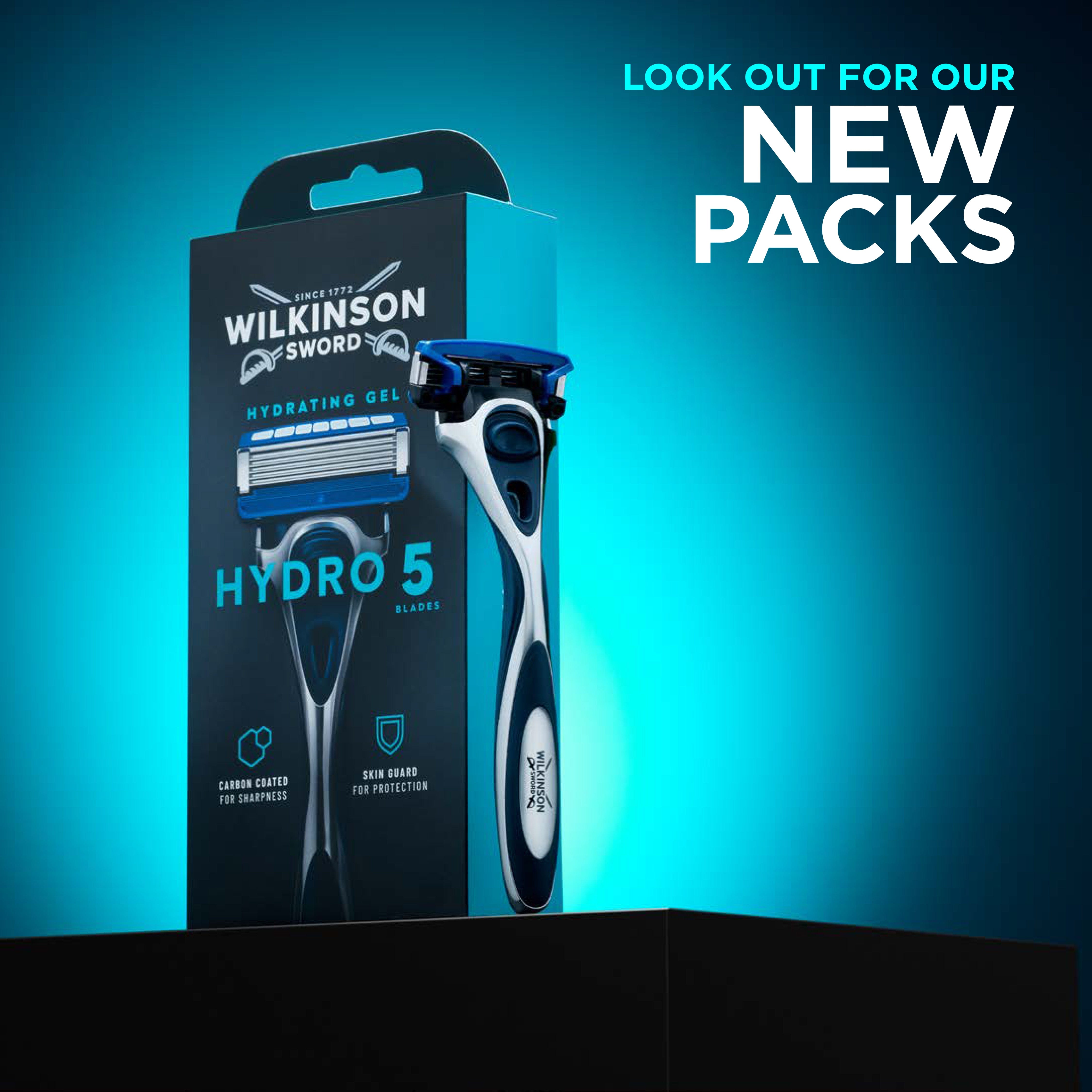 Wilkinson Sword Hydro 5 Men’s Razor, Great Addition To Wash Bags For Mens Grooming Great Shavers For Routine Shaving 1 Reusable Handle Plus 13 Refill Blades Pack - View #3