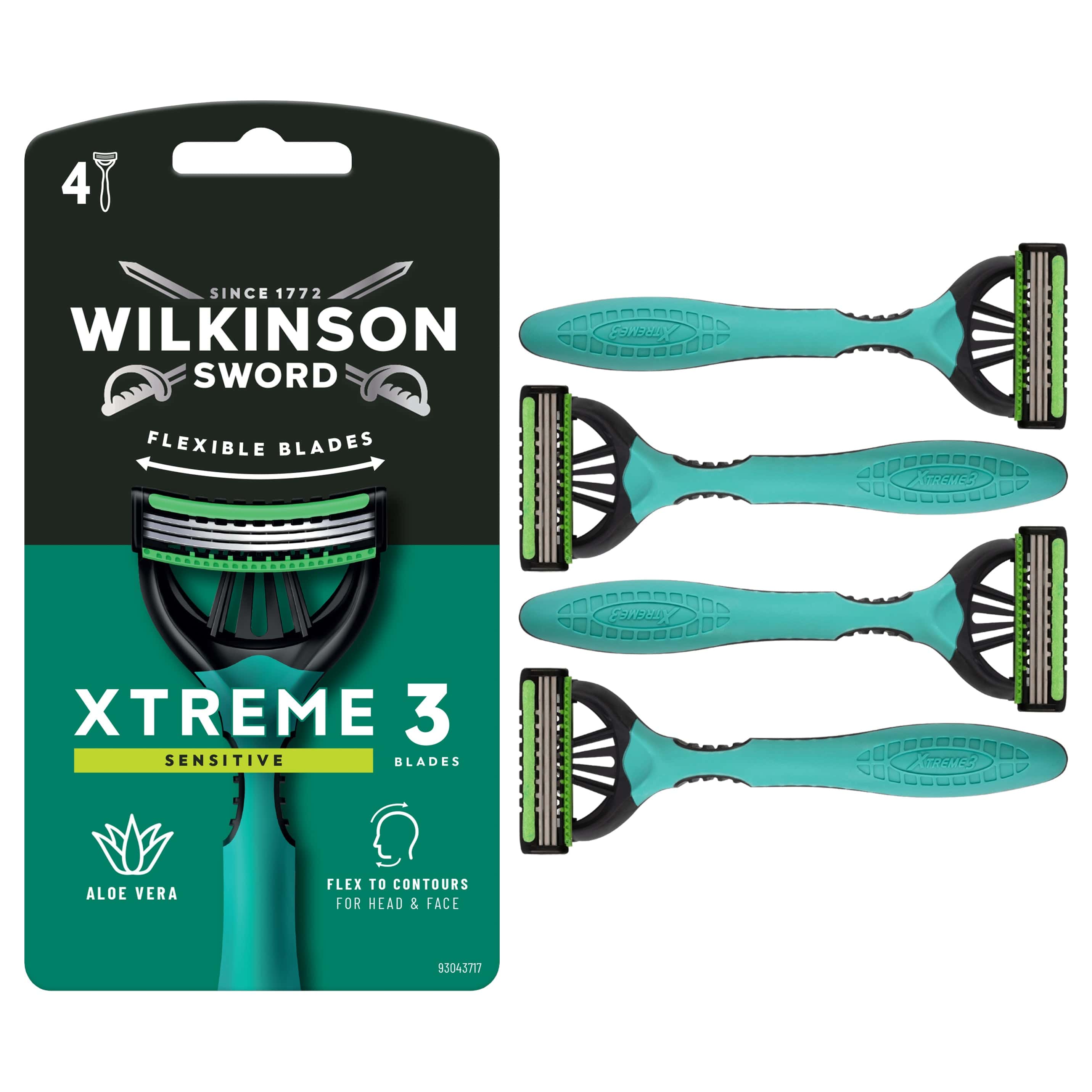WILKINSON 剃刀替え刃 4個セット Xtreme 3 Sensitive Men's Disposable Razor 4 pack – Wilkinson Sword
