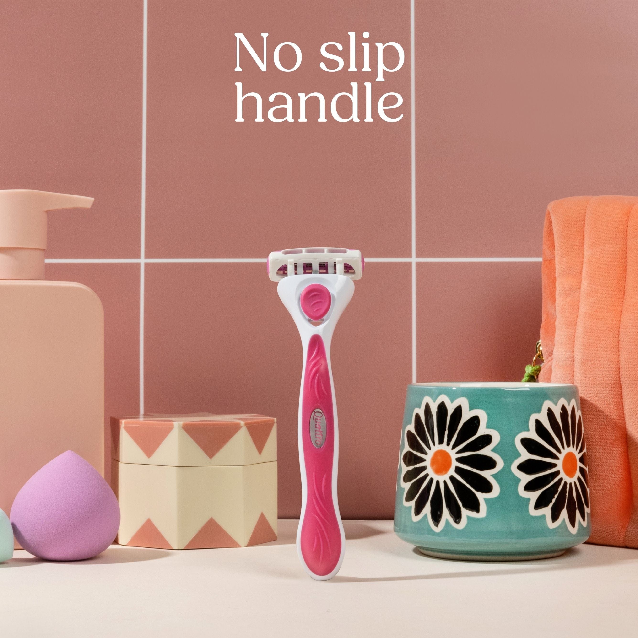Quattro For Women Rose Gold Razor & Bade pack | Intuition
