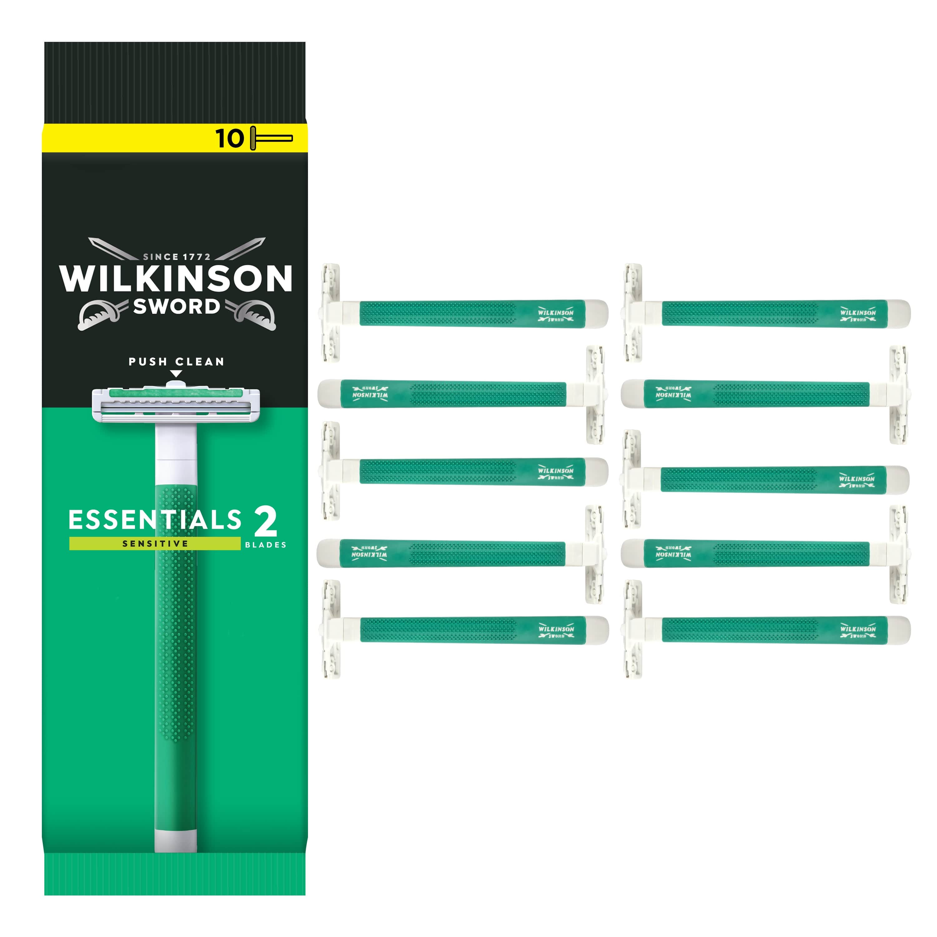 Essentials 2 Sensitive Disposable Razor - 10 pack