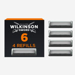 Wilkinson 6 Men's Razor Blade Refills 4 pack