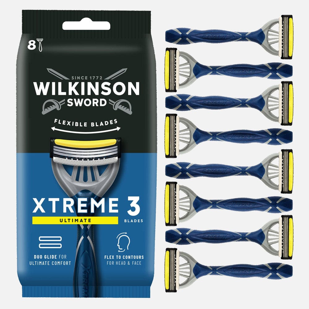 Xtreme 3 Ultimate Men's Disposable Razor 8 pack – Wilkinson Sword