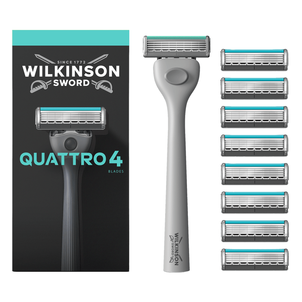 Wilkinson Sword Quattro Mens Razor | Order Now