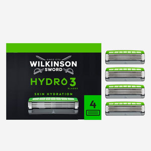 Hydro 3 Men’s Razor Blade Refills 4 pack