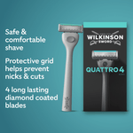 Quattro Men’s Razor Blade Refills