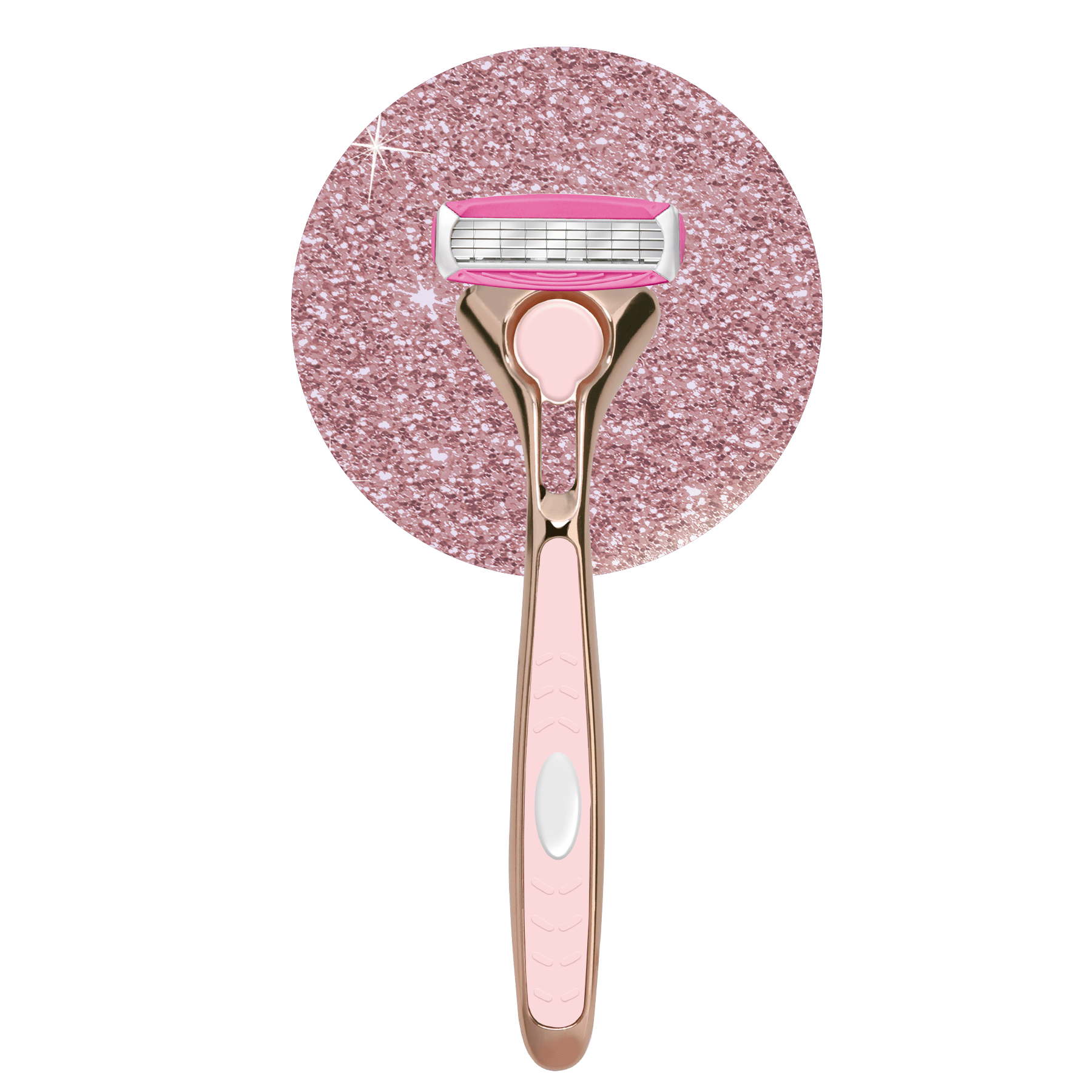 Wilkinson Sword Quattro for Women Rose Gold Razor With 5 Blade Refills