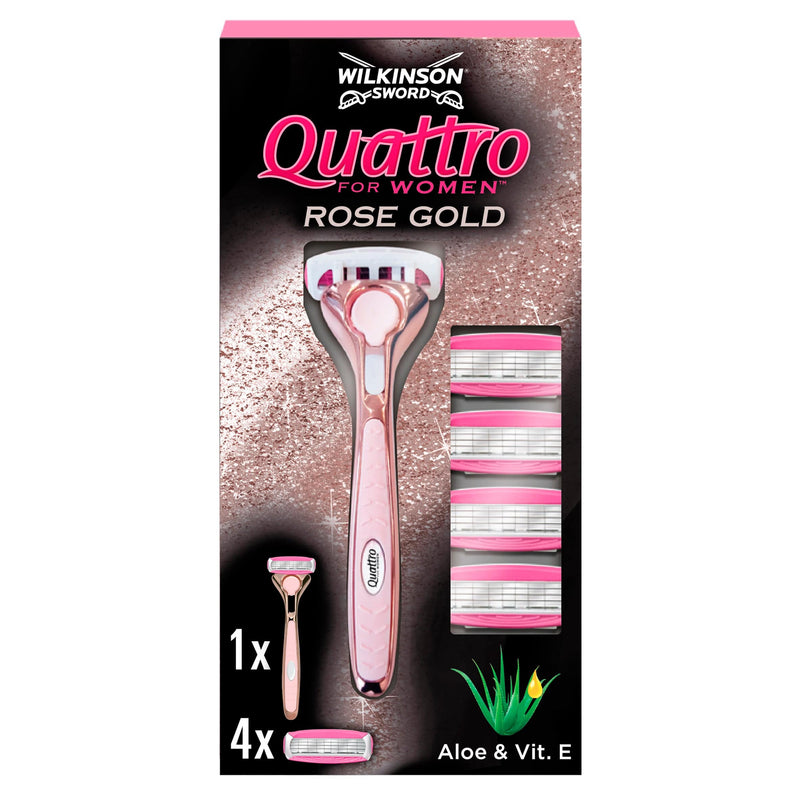 Quattro For Women Rose Gold Razor