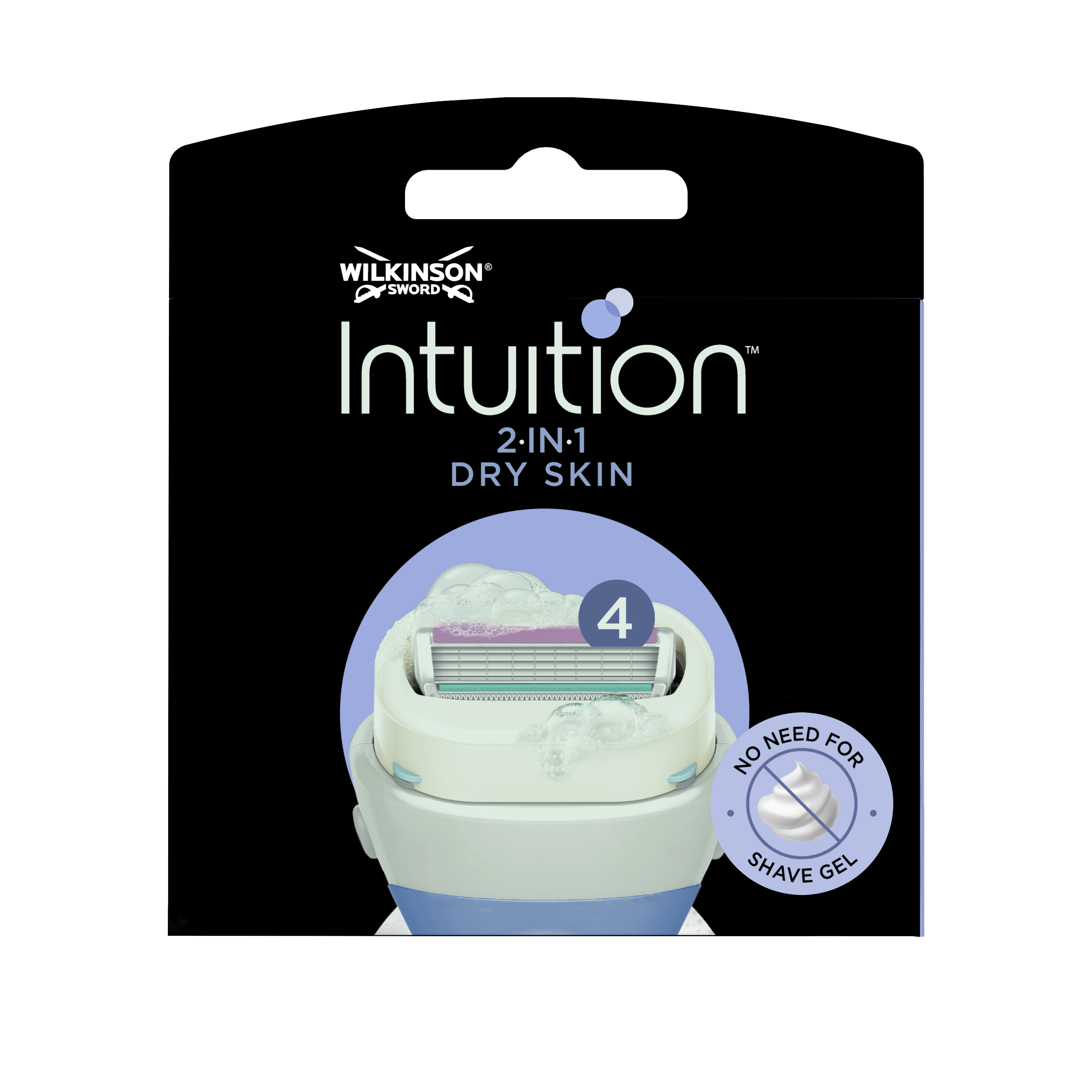Intuition 2-in-1 Dry Skin Razor blades
