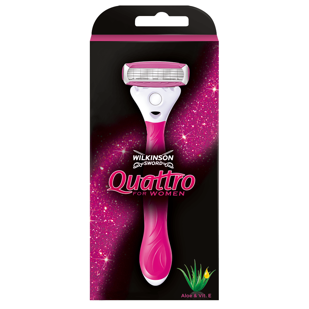 Quattro For Women Razor & Blade Pack