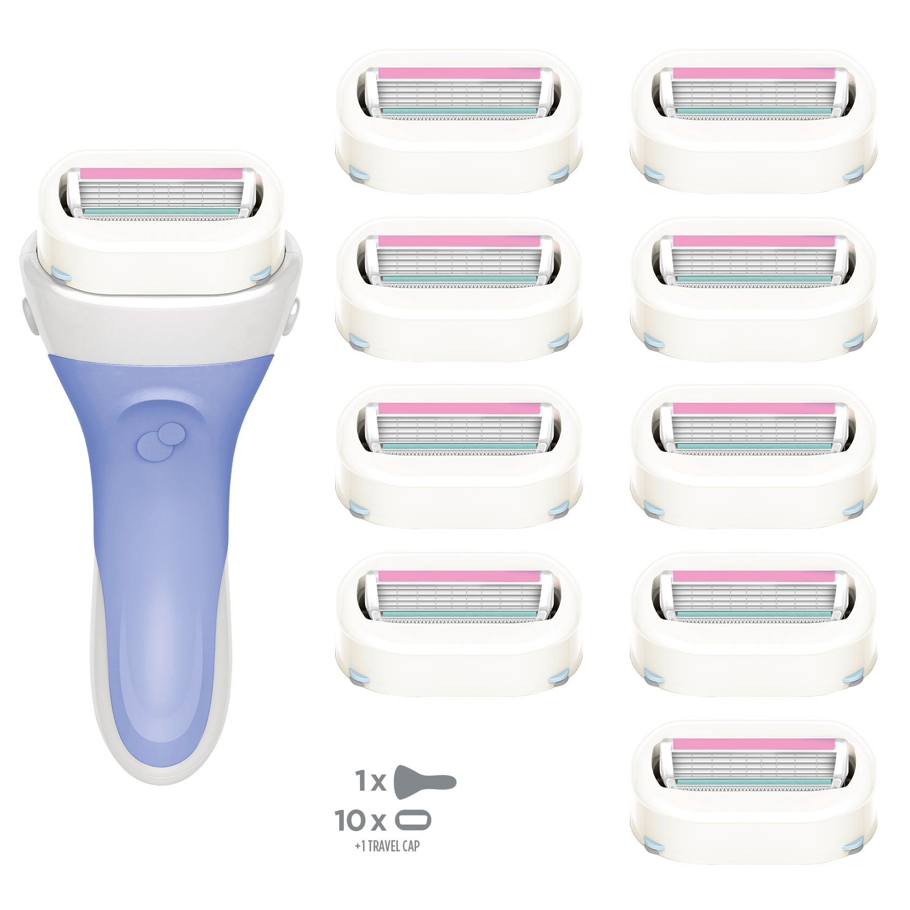 Intuition Dry Skin Razor & Blade Pack